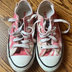 Converse pink tie dye sneakers